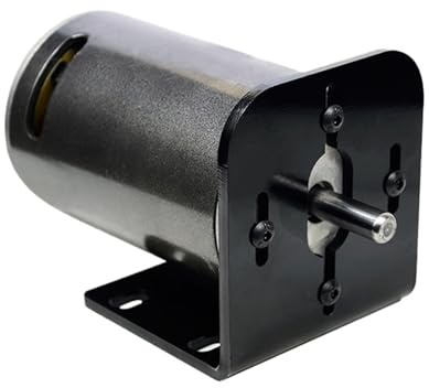 Xuro DC36V-220V 350W 7000rpm Diametro 77m*124mm Doppio mandrino con cuscinetto a sfere Tornio Macchina for perline Motore a spazzole ad alta potenza(350W 7000RPM)