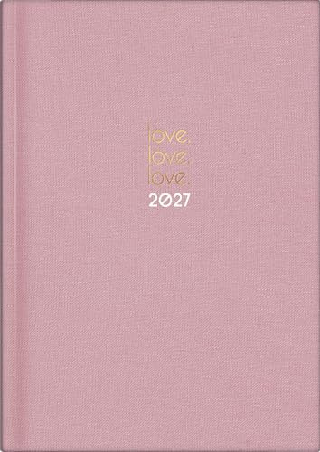 rido/idé Buchkalender Premium Young Line 2027 „Love“ | A5, Textil