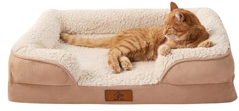 VEEL PET Cuccia Ortopedica Gatti Fodera Impermeabile Lavabile (MEDIUM)
