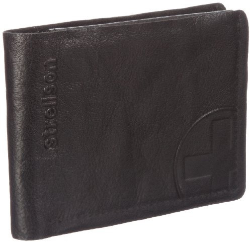 Strellson Edwyn BillFold H6 4010000219 Herren Geldbörsen 12x10x1 cm (B x H x T), Schwarz (black 900)