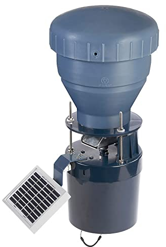 FIAP profifeed SolarFeeder 3 kg - Futterautomat - Fischfutterautomat - Teichwirtschaft - Teichfische - Solar - inklusive Steuerung - Fischzucht - inkl. Behälter 3 kg