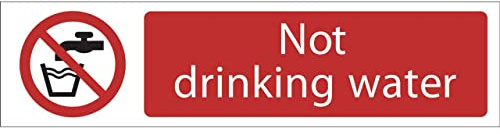 Draper 73160 Not Drinking Water Prohibition Sign