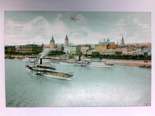 Postkarte: Mainz - Hafenansicht