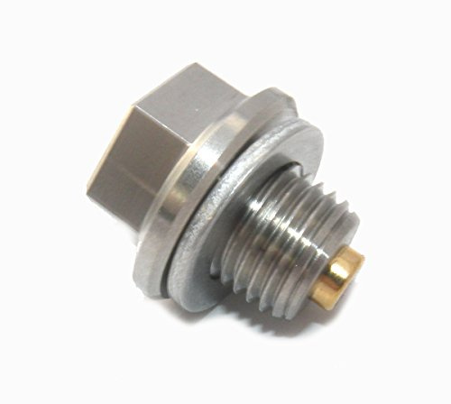 Gold Plug Magnetic Oil Sump Plug AP-02 | Made in USA, Includes SW02 washer, 17mm Hex Head, Strongest Magnet on the Market/Rated to 300F, Stainless Steel Construction