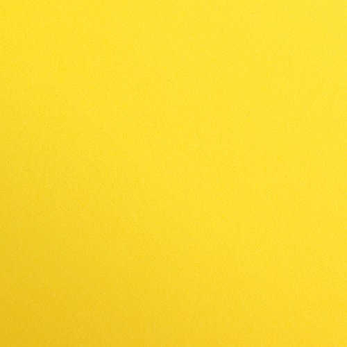 Clairefontaine - Ref 97153C - Maya Coloured Smooth Drawing Paper (Pack of 25 Sheets) - 120gsm Paper - 50 x 70cm - Sun Yellow Colour - Deep Dyed, Acid Free, pH Neutral
