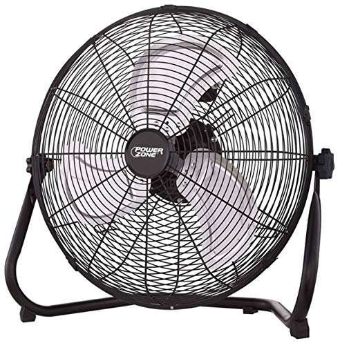 HOMEBASIX LF-18 High Velocity Floor Fan, 18-Inch, Black