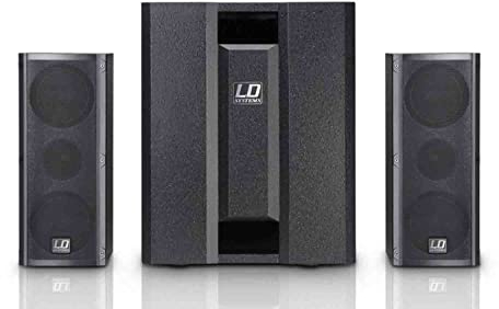 LD Systems DAVE 8 ROADIE - Portables PA-System aktiv, 3 Kanal Mixer, schwarz