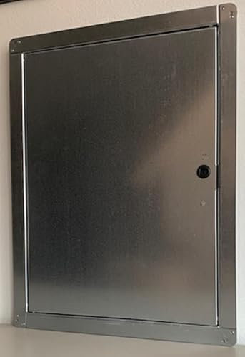 SPORTELLO PER CONTATORE IN ACCIAIO ZINCATO CON CHIAVE A QUADRELLO (cm H. 70 x L. 70)