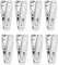 BESTOMZ 40pcs Stainless Steel Clothes Pegs Metal Clips Socks Clips Clothes Pins Multifunctional Clothing Clamps