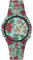 Doodle Watch Damenuhr Nature Mood Tattoouhr Totenkopf Skull Blumen Grün DO35012