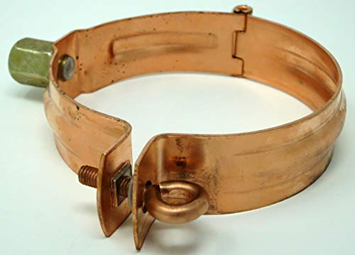 Regen-/Fallrohrschelle Kupfer, M8/M10 Stufengewinde, 87mm (1)