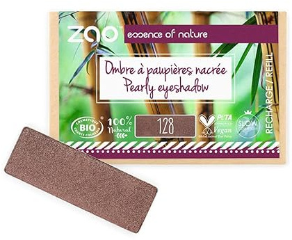 Zao Refill Rectangle Eyeshadow 128 Tiramisu