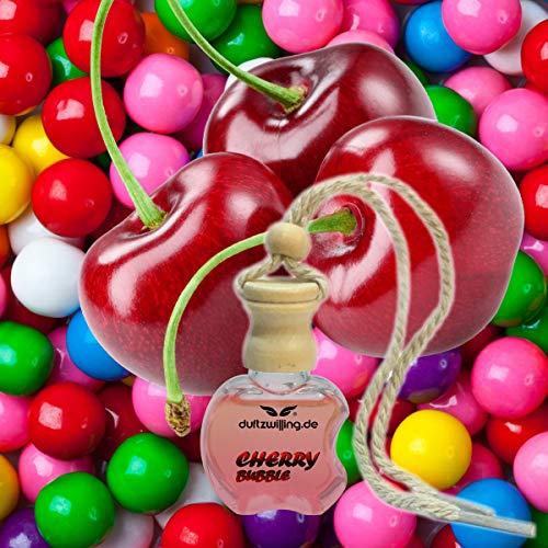 MEGA Autoparfüm KIRSCH-KAUGUMMI GERUCH Autoduft Parfum natürlich Öl Essenz DuftAnhänger Flasche Lufterfrischer Duft fürs Auto (CHERRY BUBBLE)
