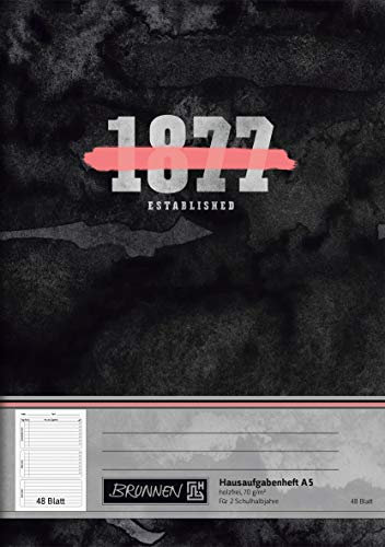 Brunnen Hausaufgabenheft A5 Neon 48 Blatt