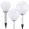 Dapo Solar-Außen-Garten-Kugel-Leuchte-OLA D: 20+25+30cm Wege-Dekokations-Stimmungs-Party-Leuchte-Lampe IP44 (D: 20+25+30cm)