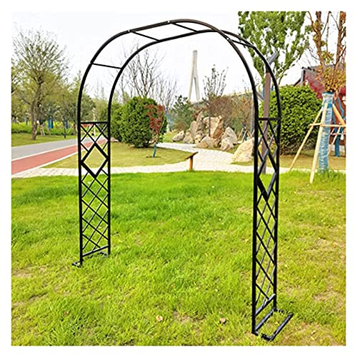 ksamwjf Großer Metallgartenbogen Rose Bögen Laube Blumenständer Schwerer Spalier Gartenbogen Torbogen zum Hochzeitsklettern