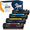 ColorKing 203X Toner Kompatibel für HP 203X CF540X 203A für HP Color Laserjet Pro MFP M281fdw M254dw M281fdn M254nw M280nw M281cdw M254dn M281 M254 (Schwarz Cyan Gelb Magenta, 4er-Pack)
