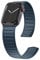 LKEITY Kompatibel mit Apple Watch Armband 49mm 45mm 41mm 44mm 42mm 40mm 38mm Schlaufe Magnet Leder Link Loop Ersatzband Uhrenarmband, Magnetisch Lederarmband für iWatch Series 8/SE/SE2/7/6/5/4.. Blau