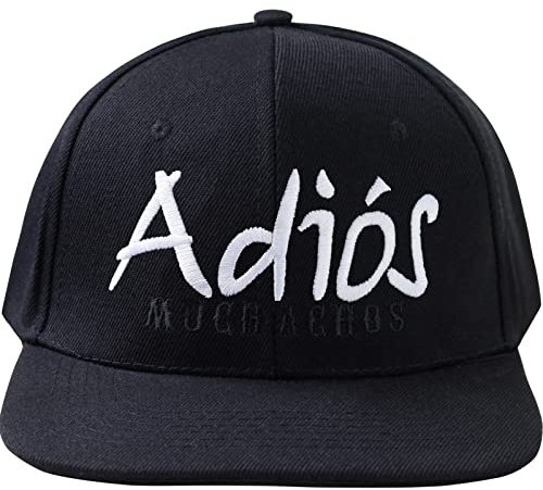 EXPRESS-STICKEREI Lustige Kappe mit Spruch Adios Muchachos - Verstellbare Urban Basecap - Hochwertige Schildkappe - Baseball Kappe - Snapback Kappe mit Verschluss - Einheitsgröße