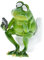 DEARBIRDER Frosch-Figur, Dekoration, Frosch, sitzende Toilette, fokussiert sein Telefon, kreative Handwerk, Harz-Skulptur, Statue für Schreibtisch, Badezimmer, Heimdekoration