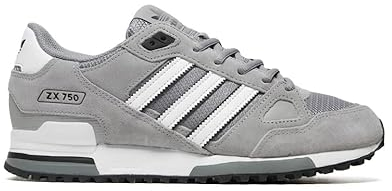 adidas Originals ZX 750 Herren Running Trainers Sneakers (UK 8 US 8.5 EU 42, Grey Black White GW5529)