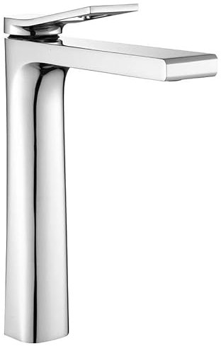 Rea Waschtischarmatur SOUL CHROM HAUT Wasserhahn Bad Badarmatur aus Messing Armatur für Waschbecken Badezimmer Mischbatterie Waschbecken Einhebel (Chrome)