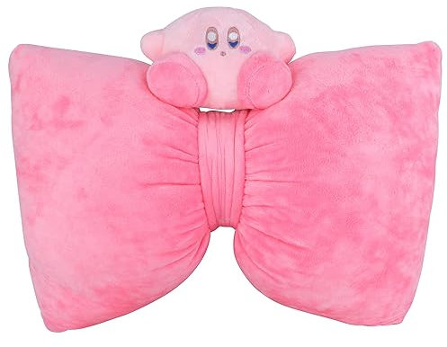 Roffatide Anime Kirby Auto Nackenkissen Kirby Plüsch Auto Kopf Nackenstütze Kissen für Stühle, Liegestühle, Fahrersitze