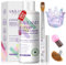 SAVILAND 240ml Acrylic Liquid Set: Pure EMA Monomer For Acrylic Nails Castor Oil Vitamin E Monomer Liquid with 14# Nail Brush Dappen Dish Extension Application