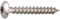 Vis penture - Viswood - Tête cylindrique bombée - TX - Inox A2-7 x 60 mm - Boîte de 50