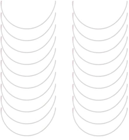 BENECREAT 25 Pairs Stainless Steel Bra Under Wires, Bra Underwire Without Distortion Bra Accessories for Personal or Tailor Shop or Clothing DIY Making Lover