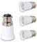 B22 to E27 Adapter, 4pcs Light Socket Converter, Bulb Screw Socket Adapter, Chandelier Light Socket for Ceiling Fans Light, Pendant Light, Chandelier