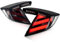 NGANOH Auto Rücklicht für Civic 10th Type R Hatchback FK7 FK8 2016–2020, Auto Rücklicht Montage Bremslicht Blinker Kennzeichenbeleuchtung, Bremslicht Links Rechts Ersatzteile