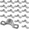 20 Pcs U Shaped Brackets, Pipe Strap Clamp Ø 1 Inch, Heavy Duty Metal U Bracket with 2 Holes - Stainless Steel Conduit Clamps - Pipe Mounting Brackets | Ø 25 mm