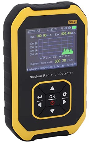 Geigerzähler-Nuklearstrahlungsdetektor, Strahlungsdosimeter mit LCD-Display, Wiederaufladbarer Tragbarer Beta-Gamma-Röntgenstrahlungsmonitor