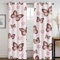 KARPIX Verdunklungsvorhänge 3D Schmetterling Vorhang Blickdicht, Anime Schmetterlings mädchen Polyester Vorhänge Bunt Schmetterling Fenstervorhang Für Kinderzimmer (10,150x166cm(2x75x166cm))