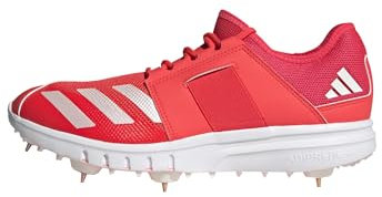 adidas Herren Howzat Spike Cricket-Schuhe, Lucid Red/Zero Metalic/Lucid Red, 42 2/3 EU