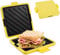 Microwave Toastie Sandwich Maker, Silicone Microwaveable Cookware Wireless Toastie Maker, Heatwave Technology Sandwich Toaster, Nonstick Plate Sandwich Maker for Cooking Crispy Sandwiches (Yellow)