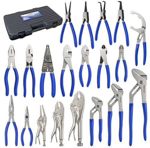 KARRYTON 20-Piece Pliers Set with Black Carry Case