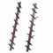 Cadre d'obturateur Cadre de louvre 8 Lames, Kit Guides de 114 cm Marron Support pour Lames orientables Mécanisme pour pergola système pour Stores en Verre de Jardin