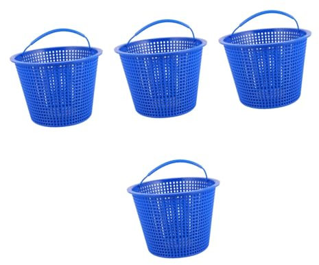 BESPORTBLE 4 Pièces Panier Skimmer Piscine écumoire de Feuilles de Piscine Panier de Filtration pour Piscine Panier d'écumoire Accessoire de Piscine Panier Filtre Piscine Plastique Blue