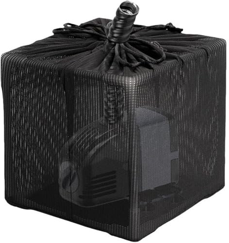 Joselin 26CM Teichpumpenfilterbeutel für Teichfilterbox mit Zugband, Anti-Verstopfungs-Pumpenbarrierebeutel für Outdoor-Wasserbecken