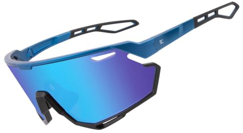 Bircenpro Cycling Sunglasses for Men Women - UV400 Protection Sports Glasses Running Sunglasses for Baseball MTB Golf Softball