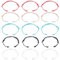 SUNNYCLUE 1 boîte de 40 bracelets en Cordon Réglable de 5 couleurs Bracelets Écologiques en Polyester Ciré Torsadé avec Anneaux Ouverts en Acier Inoxydable pour la Fabrication de Bijoux D'Amitié Fourn