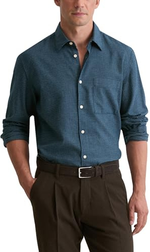 Marc O'Polo Herren 531732242090 Hemd mit Button-Down-Kragen (1er Pack)