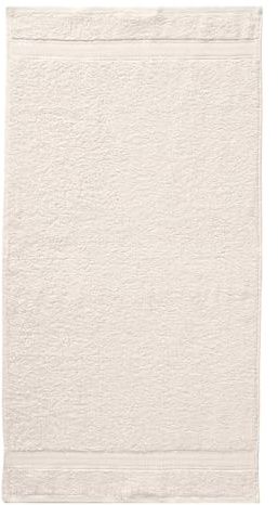 G BETTWARENSHOP Frottierserie Essential – Hochwertige Handtücher aus 100% Baumwolle – Saugstark, Weich & Pflegeleicht Handtuch 50x100 cm, wollweiss