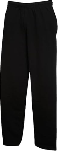 INSAFIANS Kids Boys Girls Fleece Jog Pants – School PE Jogging Bottoms Unisex Open Hem Sports Trousers