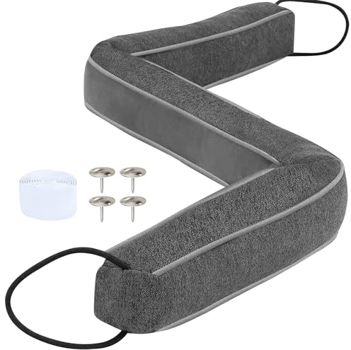 Caossuixin Zugluftstopper für Türen 92cm, Schwerer Zugluftstopper tür, Extra Lang & Schwer, Höhe 8cm Quadratischer Draft Stopper, Zugstopper vor Zug und Lärm, Zur Wind- Zugstopper vor Zug und Lärm