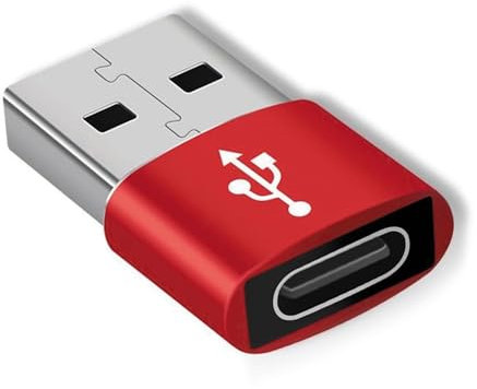 Genérico Type C to USB Charging Adapter, Portable Fast Charging Converter for Phone Tablet PC Desktop Use, Compact Power Delivery Connector for Home Car Office Travel Data and Quick Power Accessory