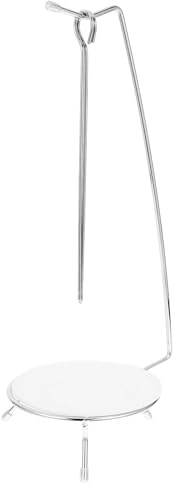 AKOOSY Soporte para Brochetas de Barbacoa de Acero Inoxidable, Estante Colgante Portátil 2 Ganchos, Adecuado para Picnic y Actividades al Aire Libre