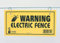 Dare Products 1614-3 185809 Warnschild für Elektrozaun, 3 Stück, gelb